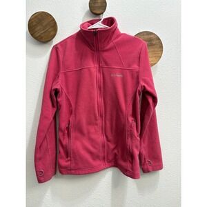 Columbia Full Zip‎ Pink Fleece Jacket Women's Size Small